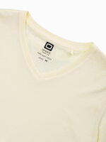 Men's plain t-shirt S1369 - light yellow