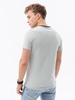 Men's plain t-shirt S1385 - light grey