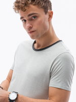 Men's plain t-shirt S1385 - light grey