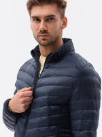 Men's mid-season quilted jacket C528 - navy