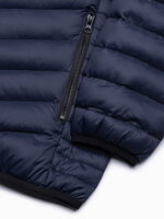 Men's mid-season quilted jacket C528 - navy