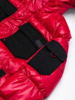 Men's mid-season quilted jacket C457 - red