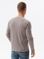 Men's plain longsleeve L137 - grey