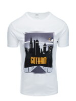 Men's printed t-shirt S1434 V-4A- white
