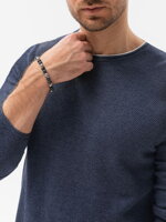Men's sweater E121 - navy/melange