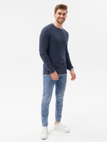 Men's sweater E121 - navy/melange