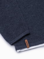 Men's sweater E121 - navy/melange