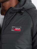 Men's mid-season jacket - V3 dark grey C601
