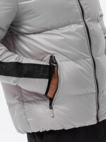 Men's winter jacket C503 - light grey