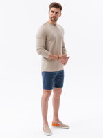 Men's plain longsleeve L138 - beige