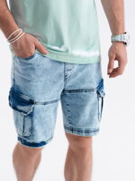 Men's denim shorts - light jeans W362