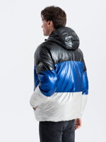 Men's winter jacket C459 - blue