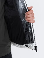 Men's winter jacket C459 - blue