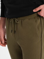 Men's sweatpants - khaki V4 OM-PASK-22FW-001