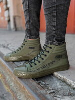 Men's ankle shoes T357 - khaki