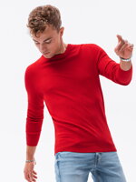 Men's sweater E177 - dark red