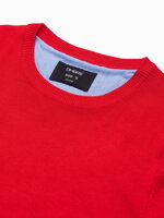Men's sweater E177 - dark red