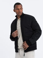 Men's mid-season quilted jacket C515 - black