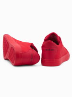 Men's high-top trainers T351 - red