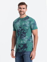 Men's printed t-shirt S1377 - green