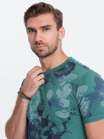 Men's printed t-shirt S1377 - green