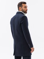 Men's mid-season coat - navy C536