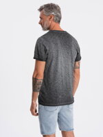 Men's plain t-shirt S1388 - black
