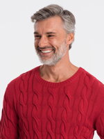 Men's sweater E195 - red
