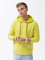 Men's printed hoodie B1351 - lime