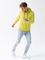 Men's printed hoodie B1351 - lime