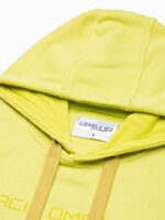 Men's printed hoodie B1351 - lime