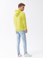 Men's printed hoodie B1351 - lime