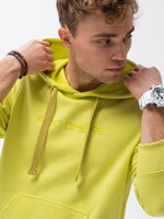 Men's printed hoodie B1351 - lime