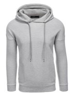 Men's hooded sweatshirt B1313 - grey melange