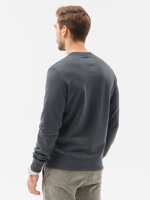 Men's plain sweatshirt B978 - dark grey
