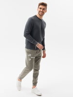 Men's plain sweatshirt B978 - dark grey