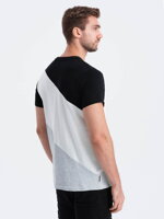 Men's t-shirt - black/grey melange S1627