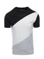 Men's t-shirt - black/grey melange S1627