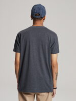 Men's printed T-shirt CALI SOL 02 S1817 - navy melange