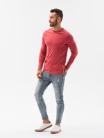 Men's plain longsleeve L131 - red