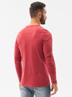 Men's plain longsleeve L131 - red