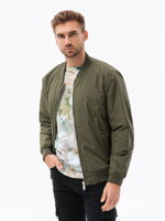 Men's mid-season quilted jacket C538- olive