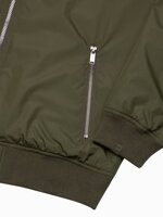 Men's mid-season quilted jacket C538- olive