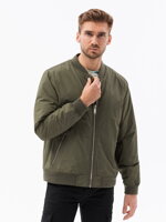 Men's mid-season quilted jacket C538- olive