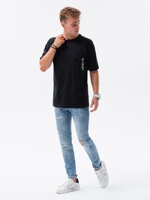 Men's t-shirt OVERSIZE - black S1628