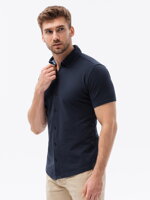 Men's shirt with short sleeves K541 - navy