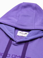Men's printed hoodie B1351 - violet