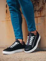 Men's casual sneakers - black T419
