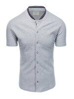 Men's shirt with short sleeves K543 - grey