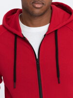 Men's zip-up sweatshirt B1083 - red